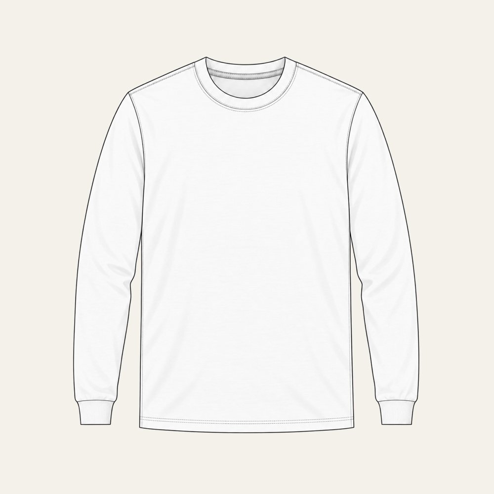 Apex Long Sleeve Crew flat lay