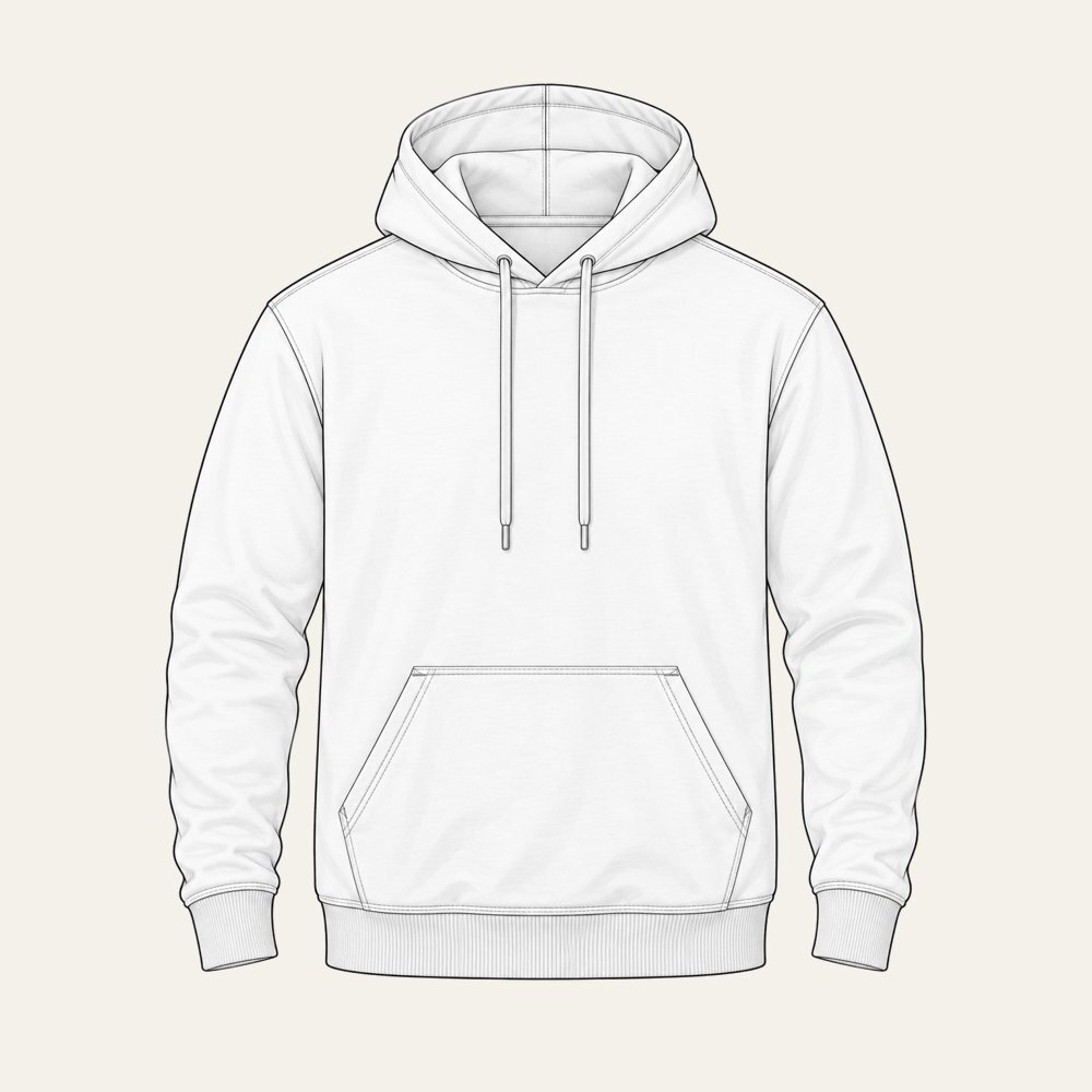Nomad Fleece Hoodie flat lay