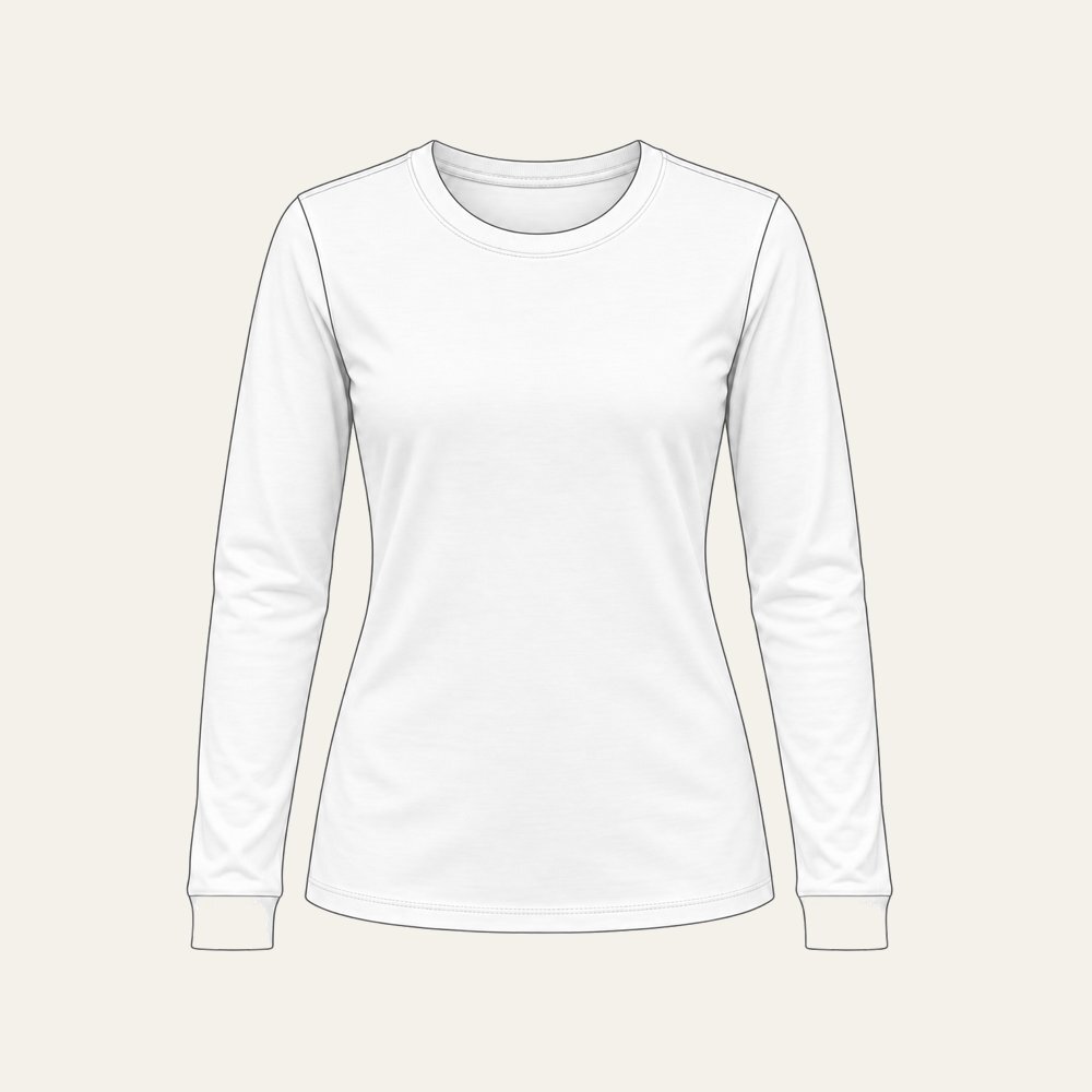 Women's Apex Long Sleeve Crew flat lay