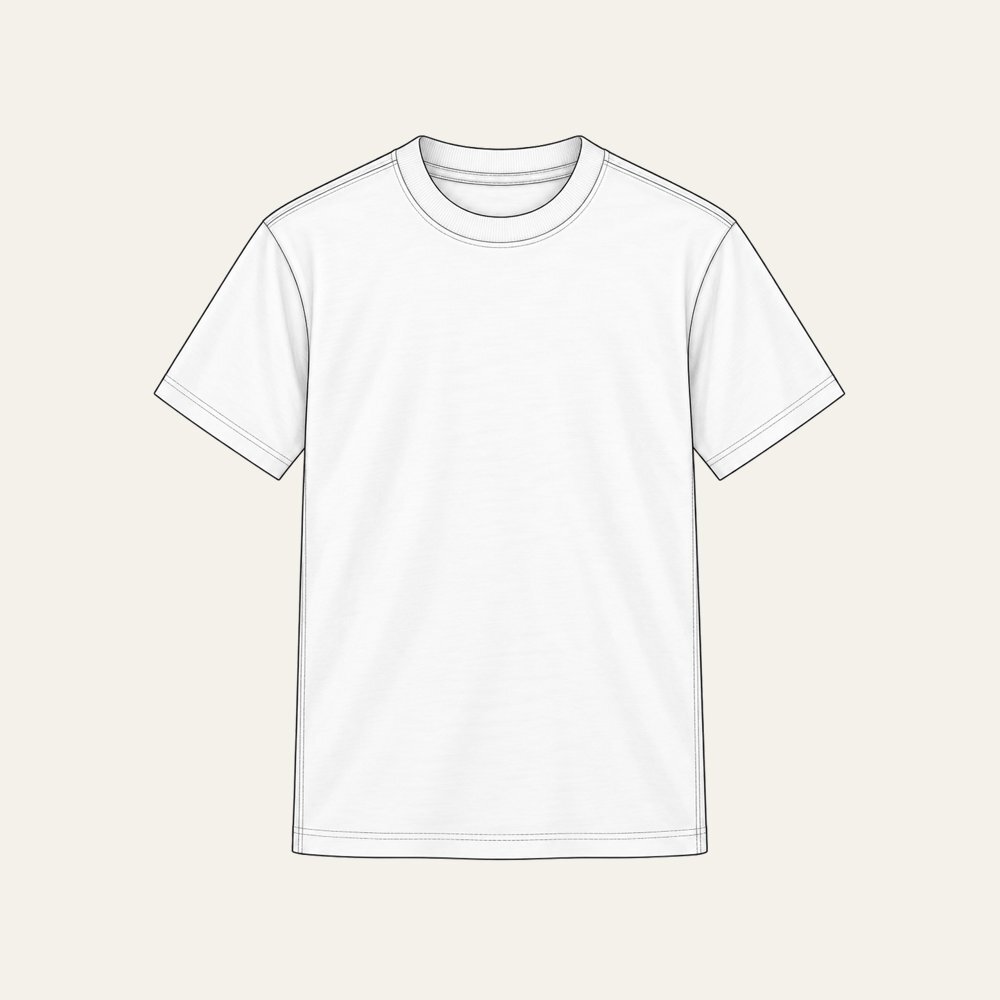 Youth Apex Short Sleeve Crew flat lay